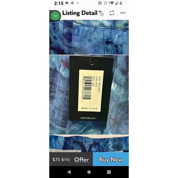 Peter Millar Crown Sonora Patchwork Swim Trunks XL - Picture 10 of 10